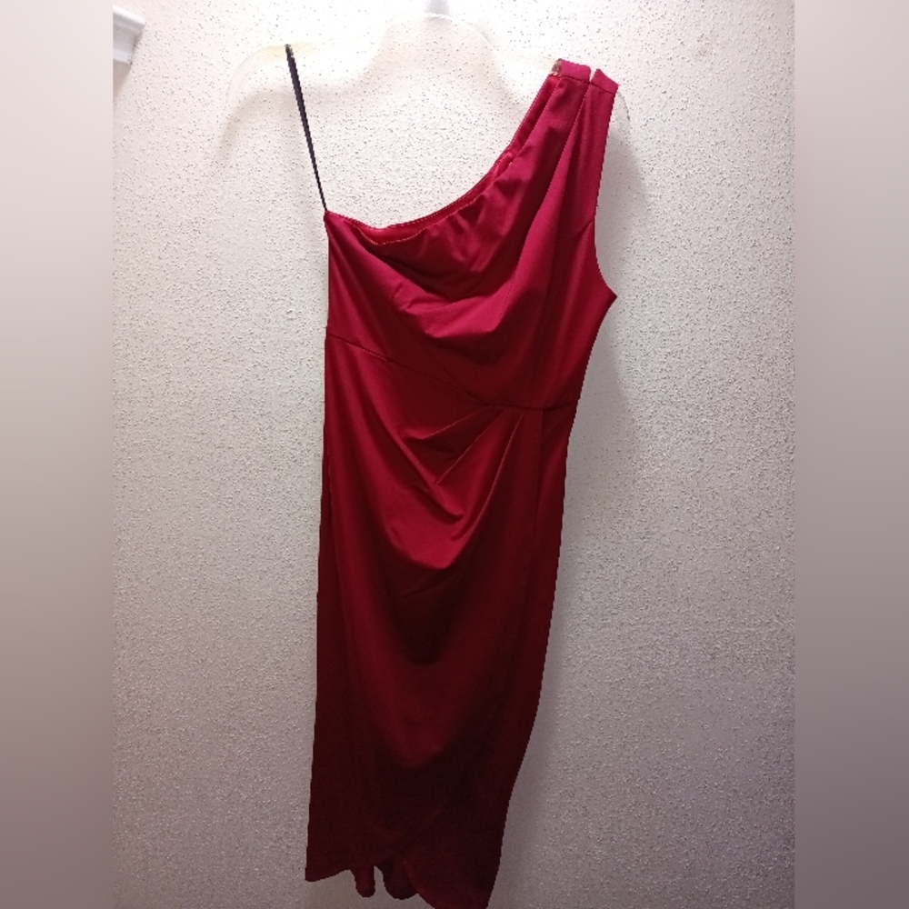 Zalalus Cherry Red one strap Dress Size Small